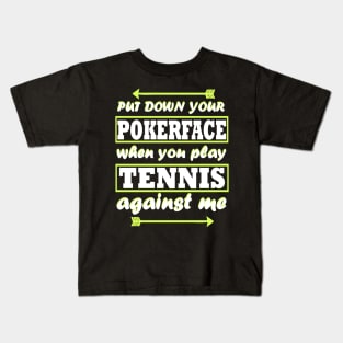 Tennis double sports tennis rackets tennis court Kids T-Shirt